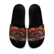 1stireland Slide Sandals -  Celtic Dragon Shoulder Fire Dragon Red Slide Sandals | 1stireland

