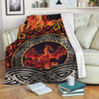 1stireland Premium Blanket -  Celtic Dragon Shoulder Fire Dragon Red Premium Blanket | 1stireland
