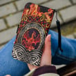 1stireland Wallet Phone Case -  Wallet Phone Case Celtic Dragon Shoulder Fire Dragon Red A35