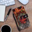1stireland Wallet Phone Case -  Wallet Phone Case Celtic Dragon Shoulder Fire Dragon Red A35