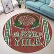1stireland Round Carpet -  Round Carpet Celtic Christmas Blessed Yule Pagan A35
