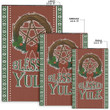 1stireland Area Rug -  Area Rug Celtic Christmas Blessed Yule Pagan A35