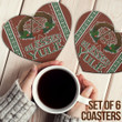 1stireland Coasters (Sets of 6) - Coasters Celtic Christmas Blessed Yule Pagan A35