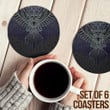 1stireland Coasters (Sets of 6) -  Celtic Raven Coasters | 1stireland
