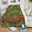 1stireland Premium Blanket -  Celtic Tree of Life Green Premium Blanket | 1stireland
