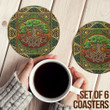 1stireland Coasters (Sets of 6) -  Celtic Tree of Life Green Coasters | 1stireland
