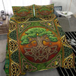 1stireland Bedding Set -  Bedding Set Celtic Tree of Life Green A35