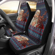 1stireland Car Seat Covers -  Celtic Ugly Christmas Gangster Santa with Reindeer Car Seat Covers | 1stireland
