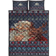 1stireland Quilt Bed Set -  Quilt Bed Set Celtic Ugly Christmas Gangster Santa with Reindeer A35