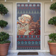 1stireland Door Sock - Door Sock Celtic Ugly Christmas Gangster Santa with Reindeer A35