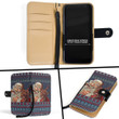 1stireland Wallet Phone Case -  Wallet Phone Case Celtic Ugly Christmas Gangster Santa with Reindeer A35
