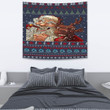 1stireland Tapestry -  Tapestry Celtic Ugly Christmas Gangster Santa with Reindeer A35