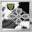 1stireland Shower Curtain -  Cornwall Cornish Flag With Celtic Cross Shower Curtain | 1stireland
