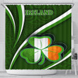 1stireland Shower Curtain -  Ireland Celtic and Three Clover Leaf Shower Curtain | 1stireland
