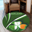 1stireland Round Carpet -  Ireland Celtic and Three Clover Leaf Round Carpet | 1stireland
