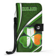 1stireland Wallet Phone Case -  Wallet Phone Case Ireland Celtic and Three Clover Leaf A35