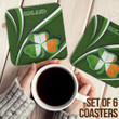 1stireland Coasters (Sets of 6) - Coasters Ireland Celtic and Three Clover Leaf A35