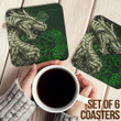 1stireland Coasters (Sets of 6) - Coasters Ireland Celtic Flag Dragon & Claddagh Cross A35