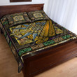 1stireland Quilt Bed Set -  Quilt Bed Set Ireland Celtic Ireland Coat Of Arms With Celtic Compass A35