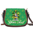 Ireland Wright Irish Family Crest Saddle Bag - Pretty Green Plaid Irish Shamrock A7 | 1stIreland