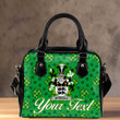 Ireland Wyrrall Irish Family Crest Shoulder Handbag - Pretty Green Plaid Irish Shamrock A7 | 1stIreland