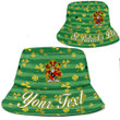 Ireland Ivers Irish Family Crest Bucket Hat - Luxury Golden Irish Shamrock A7 | 1stIreland