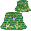 Ireland Hassett or Hasset Irish Family Crest Bucket Hat - Luxury Golden Irish Shamrock A7 | 1stIreland