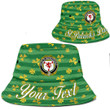 Ireland House of MACGEOGHEGAN Irish Family Crest Bucket Hat - Luxury Golden Irish Shamrock A7 | 1stIreland