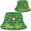 Ireland House of MACLYSAGHT Irish Family Crest Bucket Hat - Luxury Golden Irish Shamrock A7 | 1stIreland