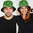 Ireland Kildahl Irish Family Crest Bucket Hat - Luxury Golden Irish Shamrock A7