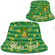 Ireland Vandeleur Irish Family Crest Bucket Hat - Luxury Golden Irish Shamrock A7 | 1stIreland