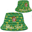 Ireland Witter Irish Family Crest Bucket Hat - Luxury Golden Irish Shamrock A7 | 1stIreland