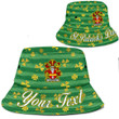 Ireland Ramsden Irish Family Crest Bucket Hat - Luxury Golden Irish Shamrock A7 | 1stIreland