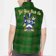 Ireland Hodge Irish Family Crest Padded Vest Jacket - Irish National Tartan A7