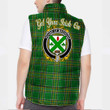 Ireland House of MACHUGH Irish Family Crest Padded Vest Jacket - Irish National Tartan A7