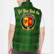 Ireland House of O HEYNE Irish Family Crest Padded Vest Jacket - Irish National Tartan A7