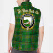 Ireland House of O CALLAGHAN Irish Family Crest Padded Vest Jacket - Irish National Tartan A7