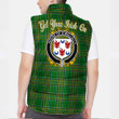 Ireland House of O MULLALLY Irish Family Crest Padded Vest Jacket - Irish National Tartan A7