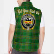 Ireland House of O RAFFERTY Irish Family Crest Padded Vest Jacket - Irish National Tartan A7