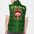 Ireland House of O MEEHAN Irish Family Crest Padded Vest Jacket - Irish National Tartan A7