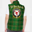Ireland House of MACAWLEY Irish Family Crest Padded Vest Jacket - Irish National Tartan A7