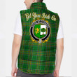 Ireland House of O CONNOR Sligo Irish Family Crest Padded Vest Jacket - Irish National Tartan A7