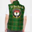 Ireland House of O HEGARTY Irish Family Crest Padded Vest Jacket - Irish National Tartan A7
