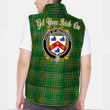 Ireland House of MACDERMOT Irish Family Crest Padded Vest Jacket - Irish National Tartan A7