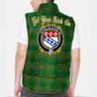 Ireland House of O PHELAN Irish Family Crest Padded Vest Jacket - Irish National Tartan A7