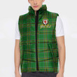 Ireland House of CONDON Irish Family Crest Padded Vest Jacket - Irish National Tartan A7 | 1stIreland
