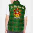 Ireland Uniacke Irish Family Crest Padded Vest Jacket - Irish National Tartan A7
