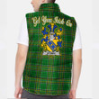 Ireland Stoney Irish Family Crest Padded Vest Jacket - Irish National Tartan A7