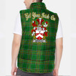 Ireland Wakeley Irish Family Crest Padded Vest Jacket - Irish National Tartan A7