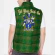 Ireland Mulholland Irish Family Crest Padded Vest Jacket - Irish National Tartan A7